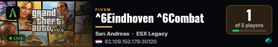 ^6Eindhoven ^6Combat live status badge