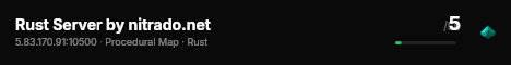 Rust Server by nitrado.net live status badge