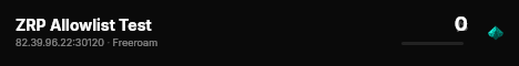 ZRP Allowlist Test live status badge