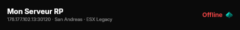 Mon Serveur RP live status badge