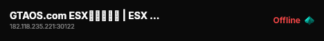 GTAOS.com ESX宵夜测试服 | ESX Legacy Server live status badge