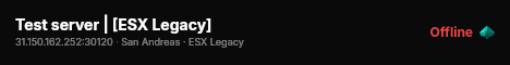Test server | [ESX Legacy] live status badge