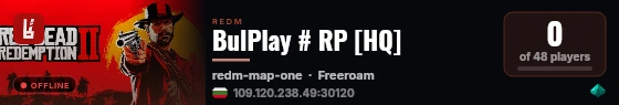 BulPlay # RP [HQ] live status badge