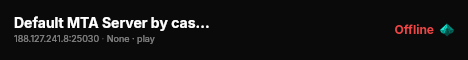 Default MTA Server by castle-host.com live status badge