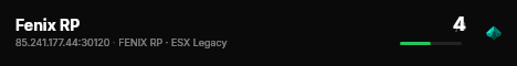 Fenix RP live status badge