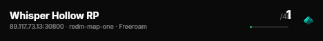Whisper Hollow RP live status badge
