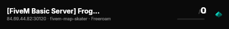 [FiveM Basic Server] Frog Test Server live status badge