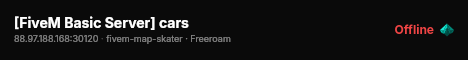 [FiveM Basic Server] cars live status badge