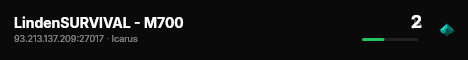 LindenSURVIVAL - M700 live status badge