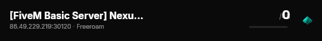 [FiveM Basic Server] Nexus RP live status badge