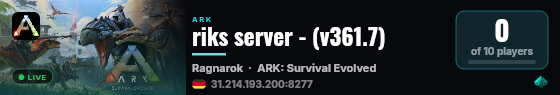 riks server - (v361.7) live status badge