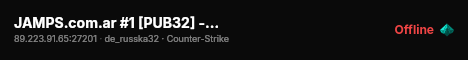 JAMPS.com.ar #1 [PUB32] - By LocalStrike live status badge
