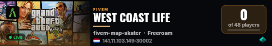 WEST COAST LIFE live status badge
