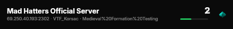 Mad Hatters Official Server live status badge