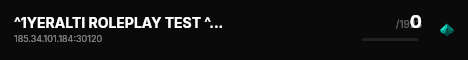 ^1YERALTI ROLEPLAY TEST ^0| ^5#BANAFFI^0 |^0discord.gg/yeraltirp live status badge