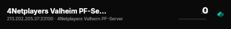 4Netplayers Valheim PF-Server live status badge