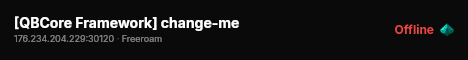 [QBCore Framework] change-me live status badge