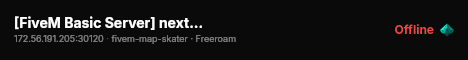 [FiveM Basic Server] nextgamer8888 live status badge