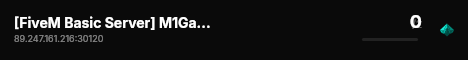 [FiveM Basic Server] M1Gaming live status badge