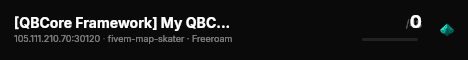 [QBCore Framework] My QBCore Server live status badge