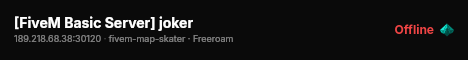 [FiveM Basic Server] joker live status badge