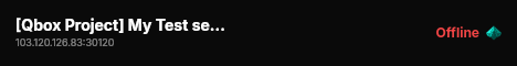 [Qbox Project] My Test server live status badge