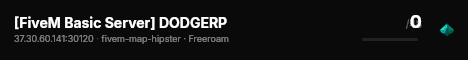 [FiveM Basic Server] DODGERP live status badge