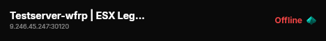 Testserver-wfrp | ESX Legacy Server live status badge