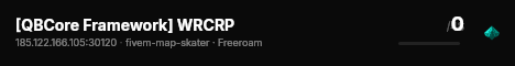 [QBCore Framework] WRCRP live status badge