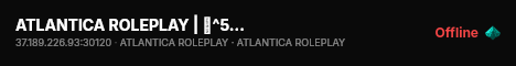 ATLANTICA ROLEPLAY | 🏥^5HOSPITAL | 🔧^5MECÂNICA | 💰^5ECONOMIA BALANCEADA | live status badge