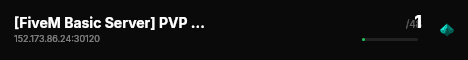 [FiveM Basic Server] PVP Development live status badge