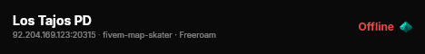 Los Tajos PD live status badge