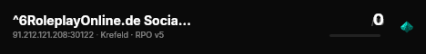 ^6RoleplayOnline.de Social Media Server live status badge