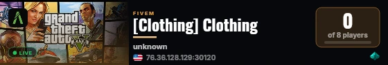 [Clothing] Clothing live status badge