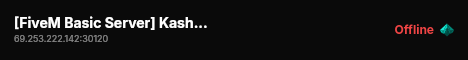 [FiveM Basic Server] Kashmir test live status badge