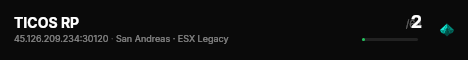 TICOS RP live status badge