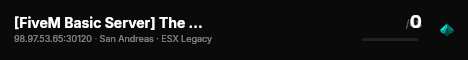 [FiveM Basic Server] The Last Chance RP live status badge