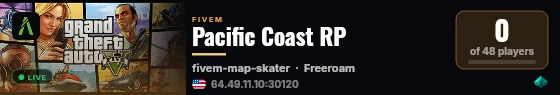 United Kingdom RP live status badge