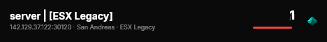 server | [ESX Legacy] live status badge