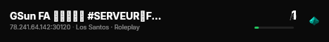 GSun FA ▬▬▬↭🡺 #SERVEUR↭FUN 🡸↭▬▬▬ 💜 live status badge