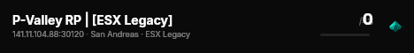 P-Valley RP | [ESX Legacy] live status badge