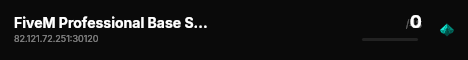 FiveM Professional Base Server live status badge