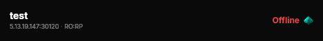 test live status badge
