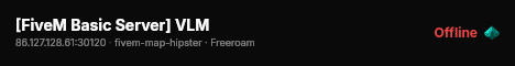 [FiveM Basic Server] VLM live status badge