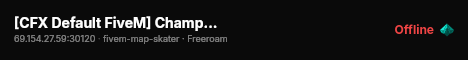 [CFX Default FiveM] Champagne Problems live status badge
