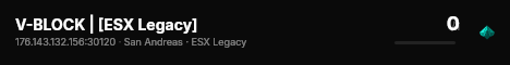 V-BLOCK | [ESX Legacy] live status badge