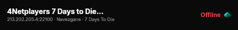 4Netplayers 7 Days to Die Server22 live status badge