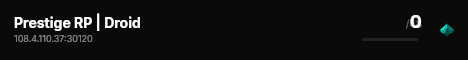 Prestige RP | Droid live status badge