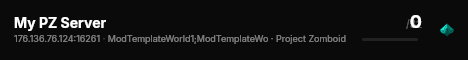 My PZ Server live status badge