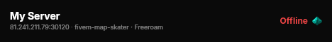 My Server live status badge